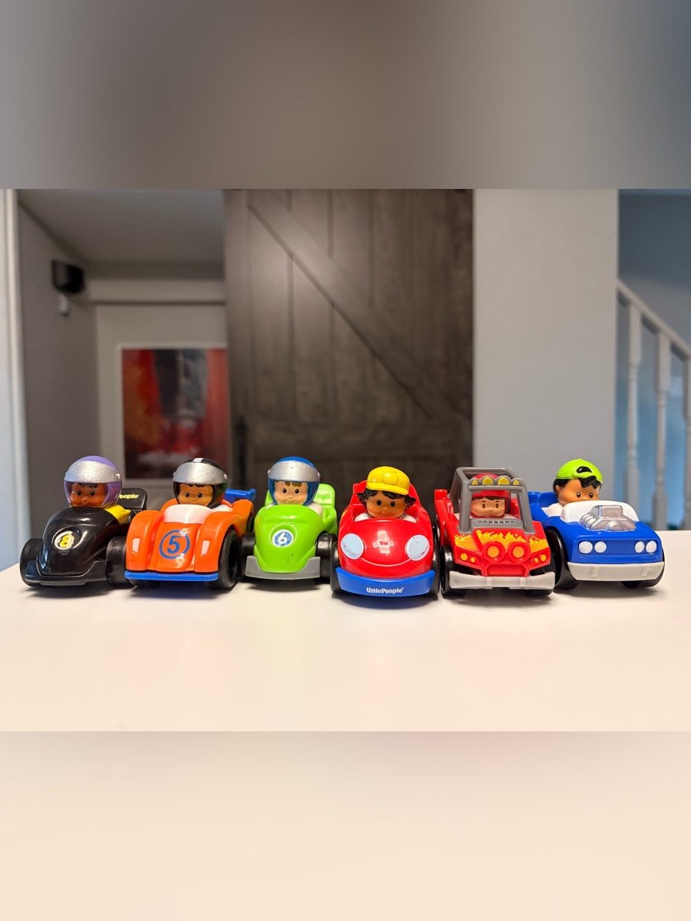 Fisher Price Little People assorted wheelies lot of 6